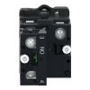 Picture of Complete illuminated push button, Easy Harmony XA2, plastic, flush, blue, 22mm, spring return, 220V AC, 1NO
