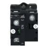 Picture of Complete illuminated push button, Easy Harmony XA2, plastic, flush, white, 22mm, spring return, 220V AC, 1NO
