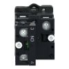 Picture of Complete illuminated push button, Easy Harmony XA2, plastic, flush, amber, 22mm, spring return, 24V AC DC, 1NO