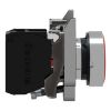 Picture of Push button, Harmony XB4, metal, flush, red, 22mm, spring return, unmarked, 1NC