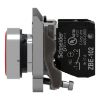 Picture of Push button, Harmony XB4, metal, flush, red, 22mm, spring return, unmarked, 1NC