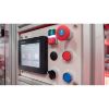 Picture of Complete illuminated push button, Harmony XB4 - ATEX D, metal, red flush, 22mm, spring return, booted, 1NC, 24...254V AC DC