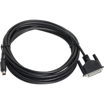 Picture of Uni-Telway/Modbus serial link - L = 5 m - 1 male mini DIN + 1 male SUB-D 25
