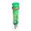 Picture of Pilot light, Harmony XVL, plastic, green, 8mm, covered LED, faston connectors, 24V DC
