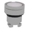 Picture of Harmony XB4, Head for illuminated push button, metal, white flush, 22mm, universal LED, spring return, plan lens