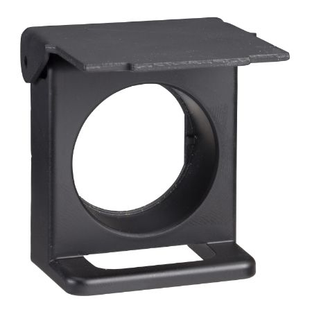 Picture of Padlockable flap, Harmony XB4, for 22mm flush push button, metal, black