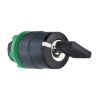 Picture of Head for key selector switch, Harmony XB5, key switch selector head, plastic, black, 22mm, key 421E, 2 positions, stay put