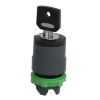 Picture of Head for key selector switch, Harmony XB5, key switch selector head, plastic, black, 22mm, key 421E, 2 positions, stay put