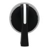 Picture of Head for selector switch, Harmony XB4, metal, black, 22mm, long handle, 3 positions, stay put
