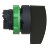 Picture of Head for selector switch, Harmony XB5, plastic, black, 22mm, long handle, 3 positions, stay put