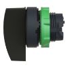 Picture of Head for selector switch, Harmony XB5, plastic, black, 22mm, long handle, 3 positions, stay put