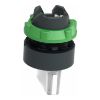 Picture of Head for illuminated selector switch, Harmony XB5, dark grey plastic, white handle, 22mm, universal LED, 3 positions, right to center