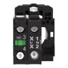 Picture of Harmony XB5, Complete body/contact assembly and light block, plastic, universal LED, body/fixing collar, 1NO, 24V AC DC