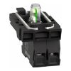 Picture of Harmony XB5, Complete body/contact assembly and light block, plastic, universal LED, body/fixing collar, 1NO, 24V AC DC