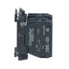 Picture of Harmony XB5, Single contact block with body fixing collar, plastic, screw clamp terminal, 1NO+1NC