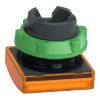 Picture of Head for pilot light, Harmony XB5, square orange, 22mm, with plain lens, universal LED