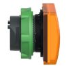 Picture of Head for pilot light, Harmony XB5, square orange, 22mm, with plain lens, universal LED
