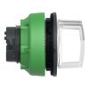 Picture of Head for illuminated selector switch, Harmony XB5, plastic, white handle, universal LED, 3 positions, to center