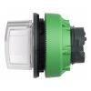 Picture of Head for illuminated selector switch, Harmony XB5, plastic, white handle, universal LED, 3 positions, to center