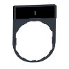 Picture of Legend holder 30x40mm, Harmony XB4, plastic, with legend 8x27mm, marked I
