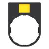 Picture of legend holder, Harmony XB4, 30 x 40mm, plastic, with legend 8 x 27mm, unmarked