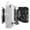 Picture of Push button flush mounted, Harmony XB4, metal, black, 30mm, spring return, unmarked, 1NO