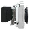 Picture of Push button flush mounted, Harmony XB4, metal, green, 30mm, spring return, unmarked, 1NO