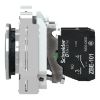 Picture of Push button flush mounted, Harmony XB4, metal, green, 30mm, spring return, unmarked, 1NO
