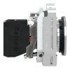 Picture of Push button flush mounted, Harmony XB4, metal, red, 30mm, spring return, unmarked, 1NC