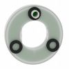 Picture of Illuminated marked legend ring, Harmony XB5, 60mm, plastic, yellow, white or red integral LED, marked EMERGENCY STOP, 24V AC DC