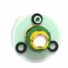 Picture of Antimicrobial Illuminated emergency stop head, Harmony XB5, plastic, red, 22mm, trigger latching turn to release, white red LED, 24V AC DC
