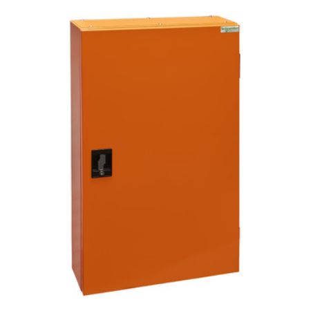 Picture of MB Isobar standard distribution board, Acti9, 48 poles, 160A main switch, 18mm, IP42, orange