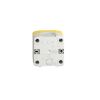 Picture of Harmony XALD XALK, Control station, plastic, yellow lid, 1 red mushroom push button 40mm, key release, 1NC
