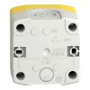 Picture of Harmony XALD XALK, Control station, plastic, yellow lid, 1 red mushroom push button 40mm, key release, 1NC