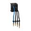 Picture of Plug outlet, Linergy HK, 3P+N, 32A, 2 points, 4 mm², cable length 250mm