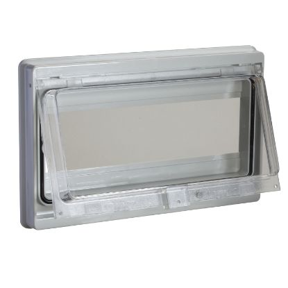 Picture of Kit for fixing the switchgear. It includes a DIN rail and its 2 supports.