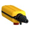 Picture of Pendant control station, Harmony XAC, plastic, yellow, 4 push buttons with NO+NC, 1 emergency stop NC