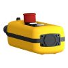 Picture of Pendant control station, Harmony XAC, plastic, yellow, 4 push buttons with 2NO+1NC, 1 emergency stop NC