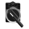 Picture of Complete selector switch Easy Harmony XA2, plastic, black, 22mm, long handle, 2 positions, stay put, 1NO + 1NC