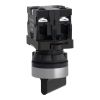 Picture of Complete selector switch Easy Harmony XA2, plastic, black, 22mm, long handle, 2 positions, stay put, 1NO + 1NC