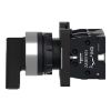 Picture of Complete selector switch Easy Harmony XA2, plastic, black, 22mm, long handle, 2 positions, stay put, 1NO + 1NC