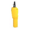 Picture of Pendant control station, Harmony XAC, plastic, yellow, pistol grip, 2 booted push buttons with 2NO