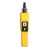 Picture of Pendant control station, Harmony XAC, plastic, yellow, pistol grip, 2 booted push buttons with NO+NC