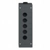 Picture of Empty control station, Harmony XALG, mineral reinforced polyamide, black, 5 cut outs, for severe environments