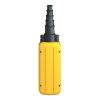 Picture of Pendant control station, Harmony XAC, plastic, yellow, 2 push buttons with NO+NC, 1 emergency stop NC
