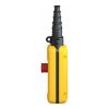 Picture of Pendant control station, Harmony XAC, plastic, yellow, 2 push buttons with 2NO+1NC, 1 emergency stop NC