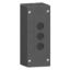 Picture of Empty control station, Harmony XALG, mineral reinforced polyamide, black, 3 cut outs, for severe environments