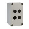 Picture of Empty control station without hinges, Harmony XAP, XB2 SL, plastic, grey, 4 cut outs, 22mm