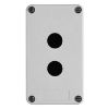 Picture of Empty control station without hinges, Harmony XAP, XB2 SL, plastic, grey, 2 cut outs, 22mm