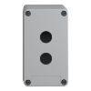Picture of Empty control station without hinges, Harmony XAP, XB2 SL, plastic, grey, 2 cut outs, 22mm